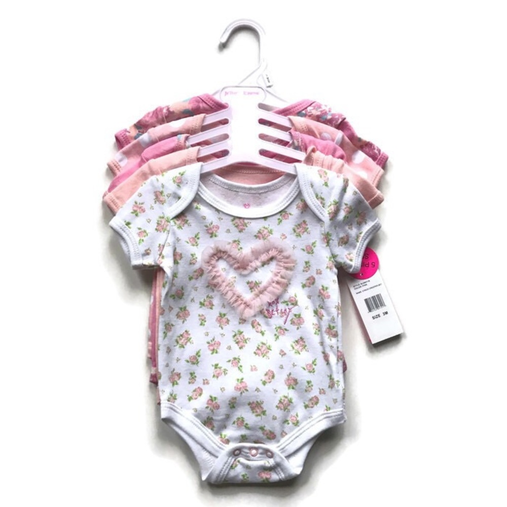 NWT 3M Betsey Johnson 5-PC Bodysuit Set